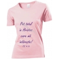 Tricou roz femei Pot totul in Hristos 